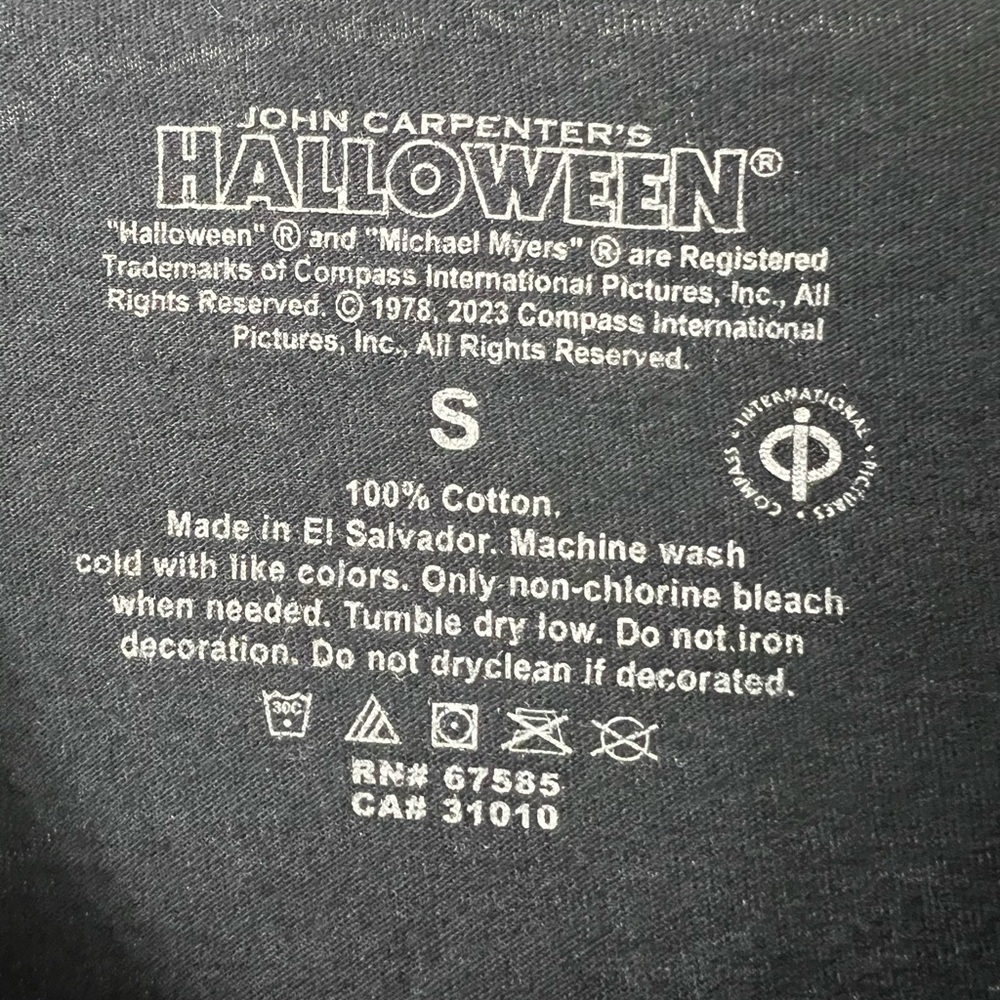 Halloween Michael Myers Boogeyman Black T-Shirt - Picture 3 of 6